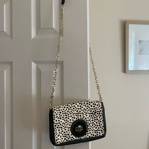 Banana Republic black and white crossbody bag